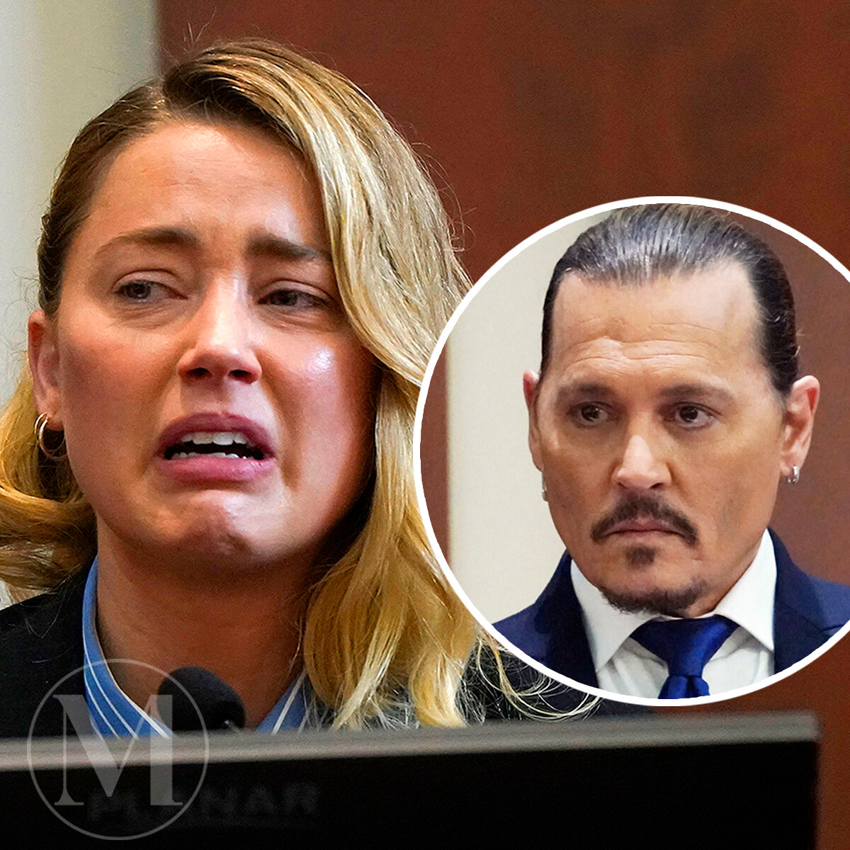 Джонни Депп и Эмбер Херд в суде