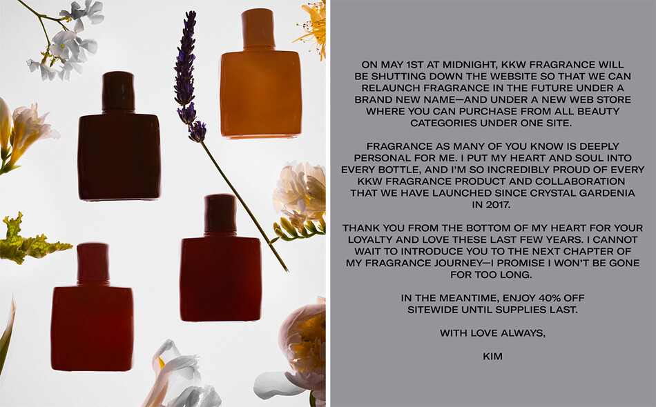 Ким Кардашьян объявила о ребрендинге своего бренда KKW Fragrance