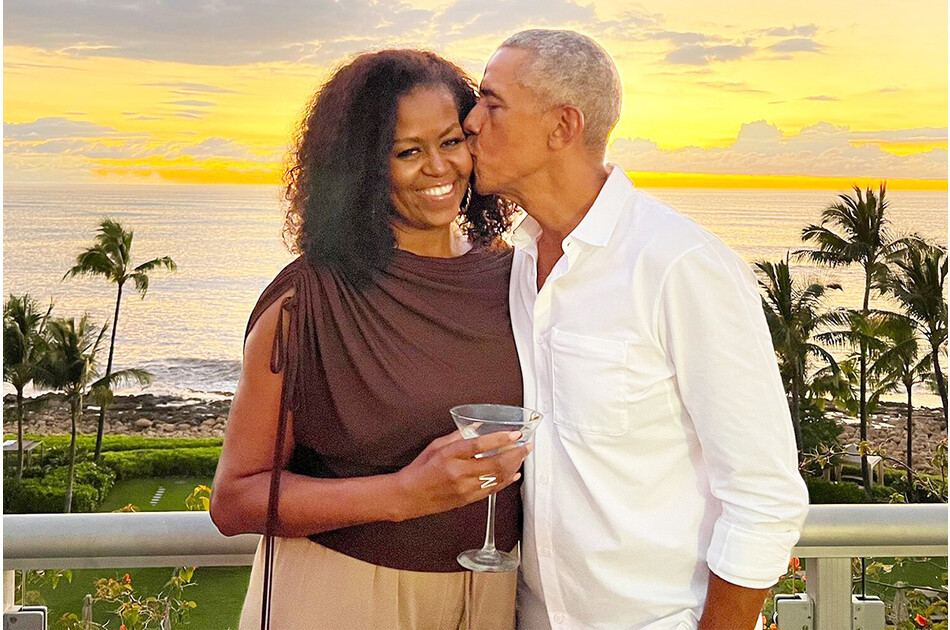 Барак Обама отметил день рождение жены Мишель фотографией на закате 17 января 2020 г.