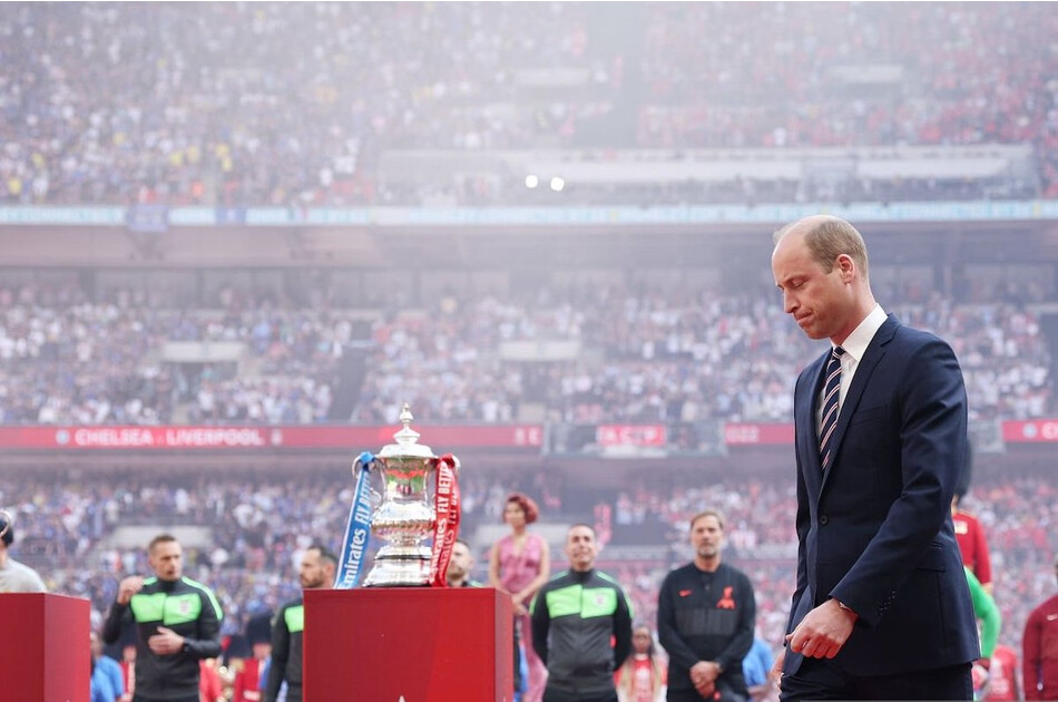Принц Уильям перед финальным матчем Кубка Англии между &laquo;Челси&raquo; и &laquo;Ливерпулем&raquo; на стадионе &laquo;Уэмбли&raquo; в Лондоне, 2022