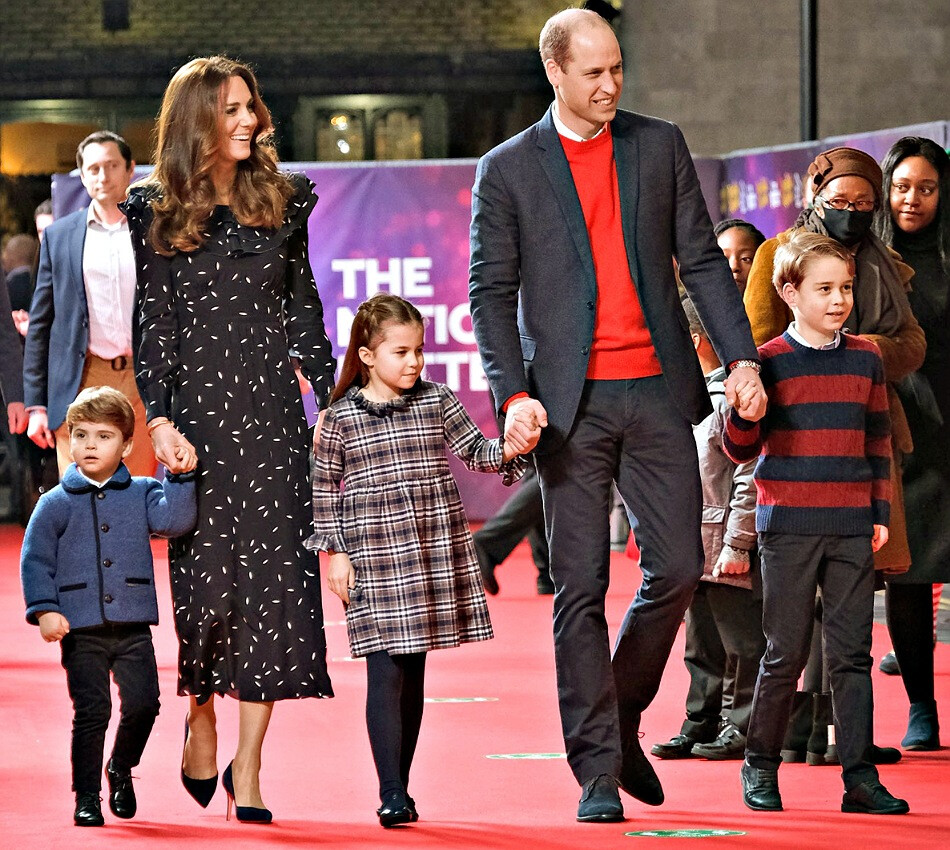 Кейт Миддлтон и&nbsp;принц Уильям с детьми