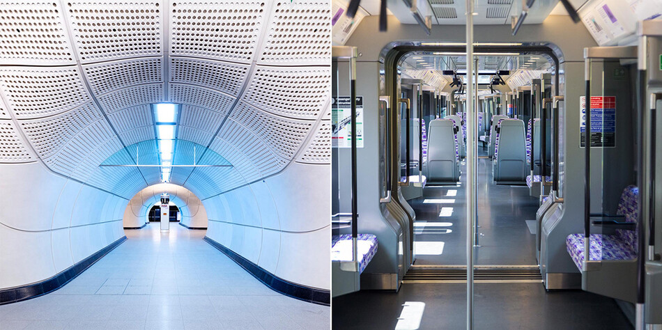 Новая станция метро &laquo;Элизабет Лайн&raquo;&nbsp;на вокзале Паддингтон в Лондоне, 2022