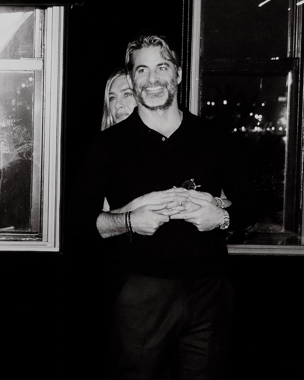 Дженнифер Энистон со своим бойфрендом Джимом Кёртисом