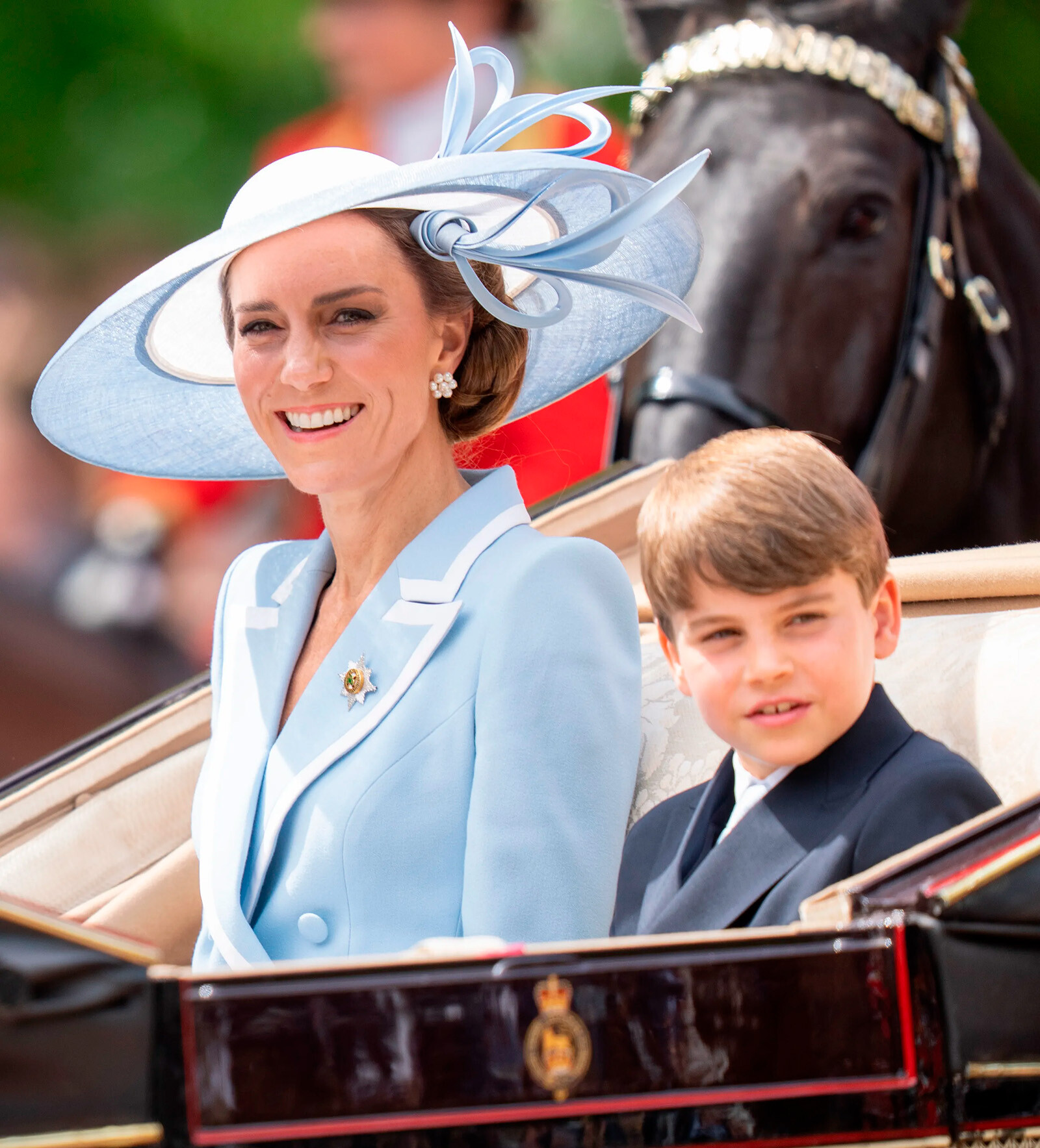 Кейт Миддлтон и принц Луи на параде Trooping the Colour, 2026