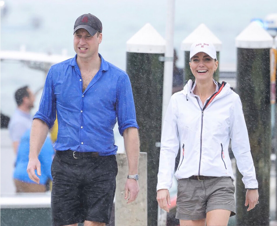 Кейт Миддлтон и принц Уильям поучаствовали в гонках на шлюпках во время визита на Багамы