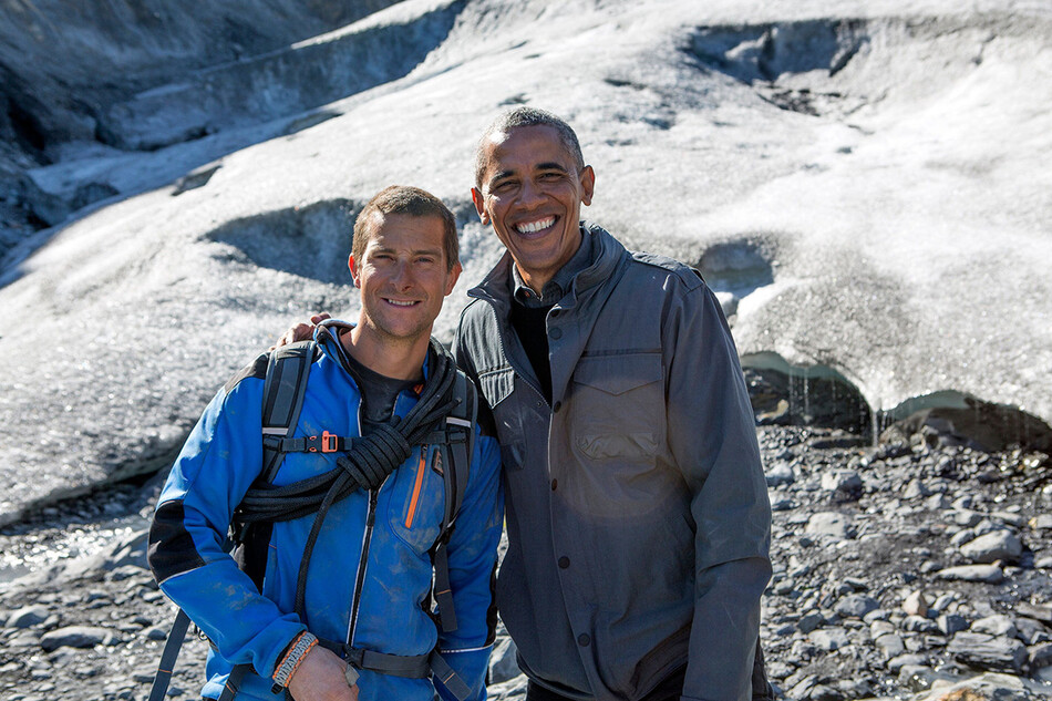 Барак Обама и Беар Гриллс, 2009