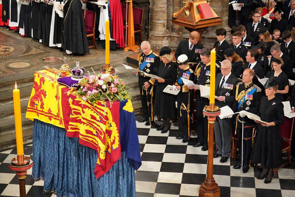 Члена королевской семьи на похоронах&nbsp;королевы Елизаветы II в&nbsp;Вестминстерском аббатстве, 19 сентября 2022 года в Лондоне, Англия