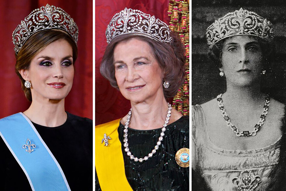 Члены испанской короны: королева Летиция, королева Софии, королева Виктория 