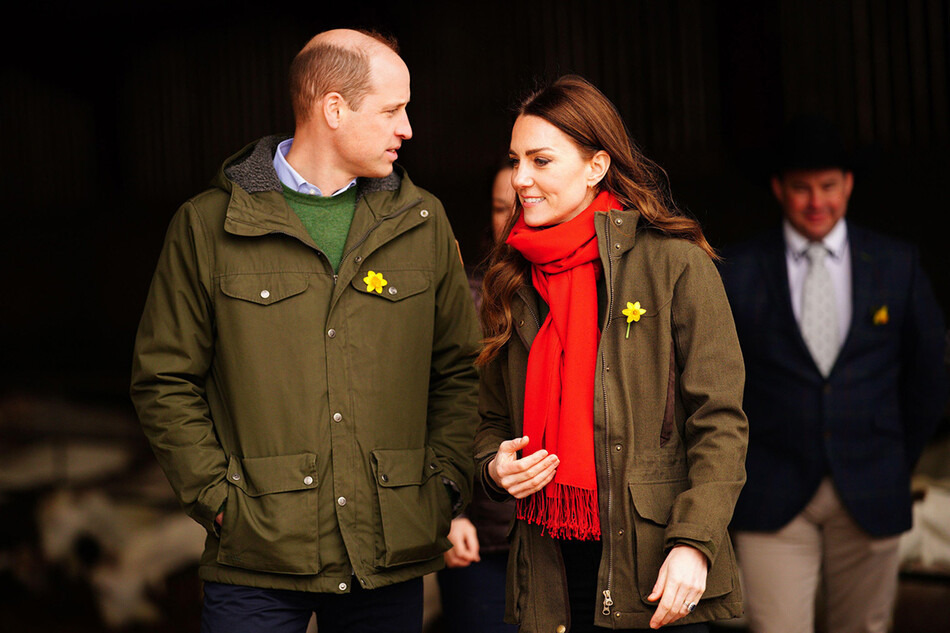 Принц Уильям и Кейт Миддлтон посетили ферму Пант возле Абергавенни, 2022