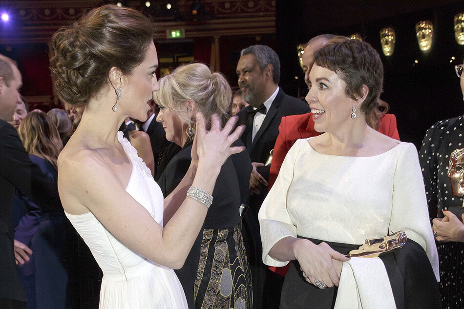Кейт Миддлтон и&nbsp;Оливия Колман на премии&nbsp;BAFTA 2019