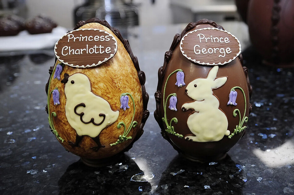 Пасхальные яйца для принца Джорджа и принцессы Шарллоты