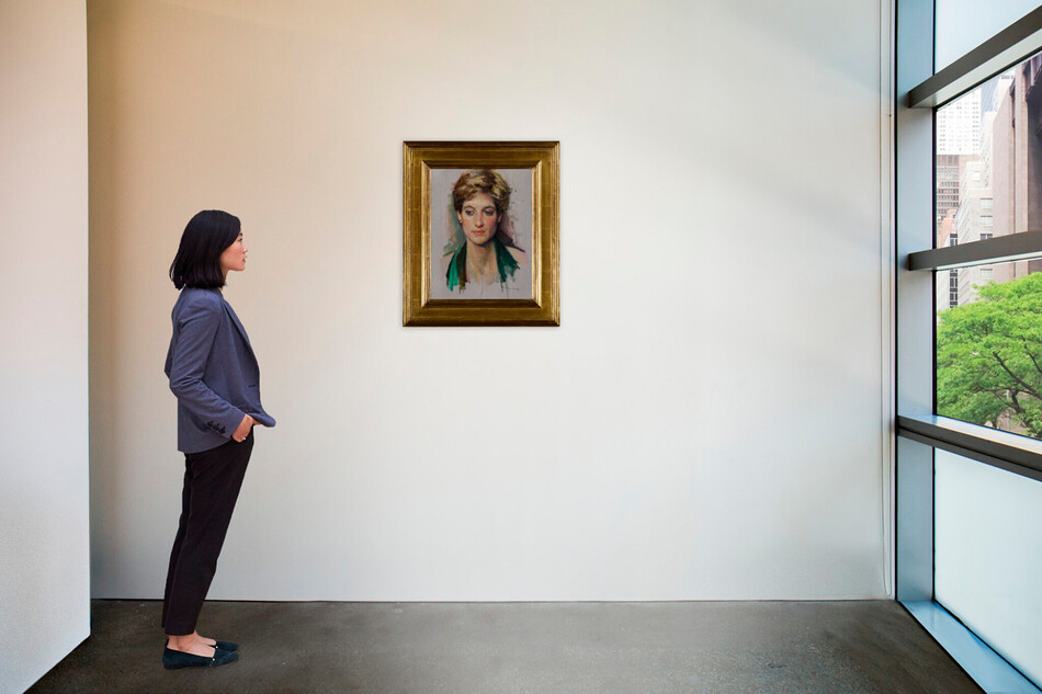 Портрет принцессы Дианы &laquo;Портрет Диана, принцесса Уэльская&raquo;, Нельсон Шанкс в выставочном пространстве галереи Sotheby's