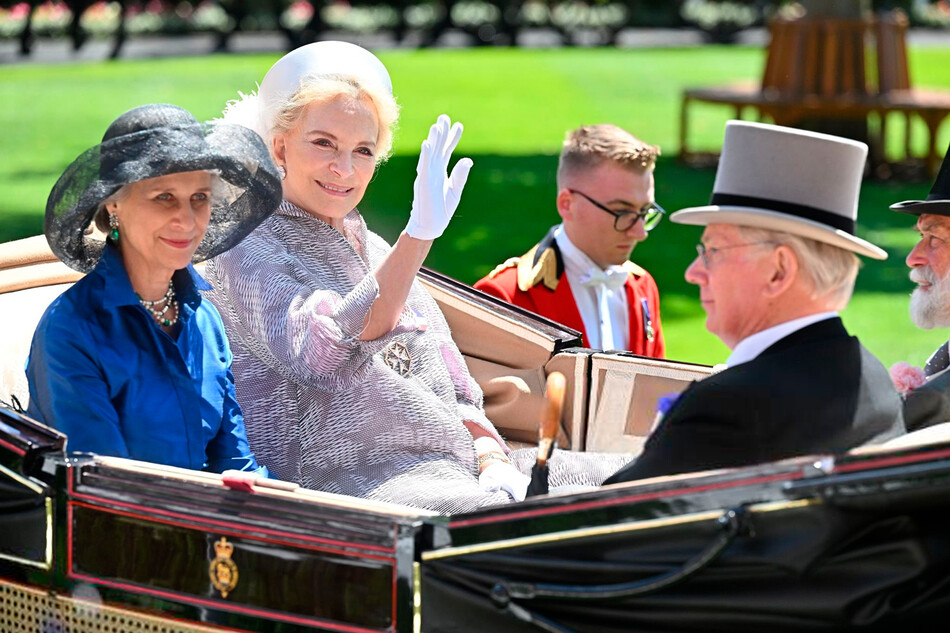 Герцогиня Глостерская, принцесса Майкл Кентская, принц Ричард, герцог Глостерский и принц Майкл Кентский посещают королевские скачки Royal Ascot 2022 на ипподроме Аскот 14 июня 2022 года, Англия