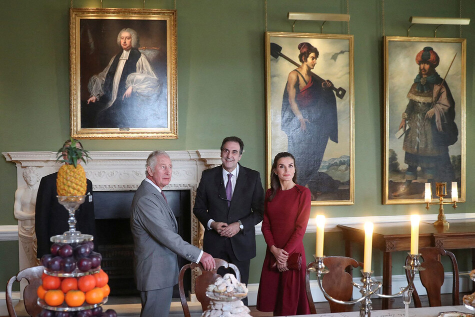 Принц Чарльз и королева Испании Летиция