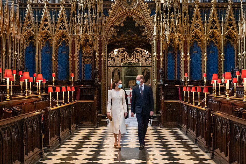 Принц Уильям и Кейт Миддлтон в Вестминстерском аббатстве