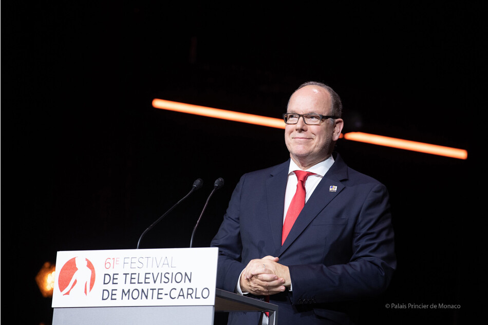 Князь Монако Альбер II во время 61-го телефестиваля в Монте-Карло 17 июня 2022 года в Монте-Карло, Монако