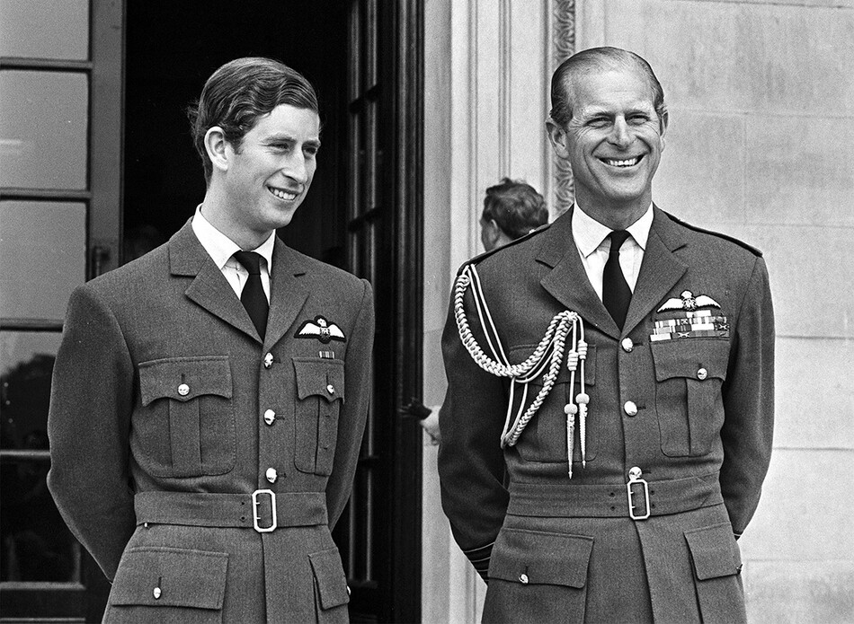 Принц Чарльз и принц Филипп