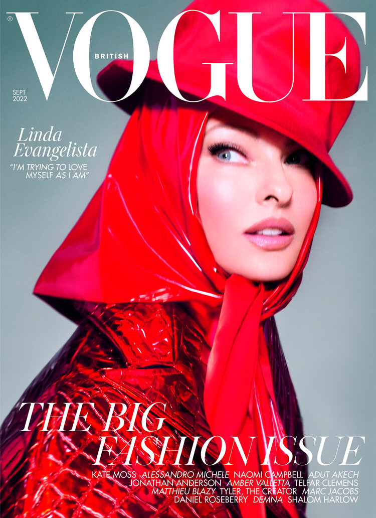 Линда Евангелиста триумфально вернулась на обложку британского Vogue