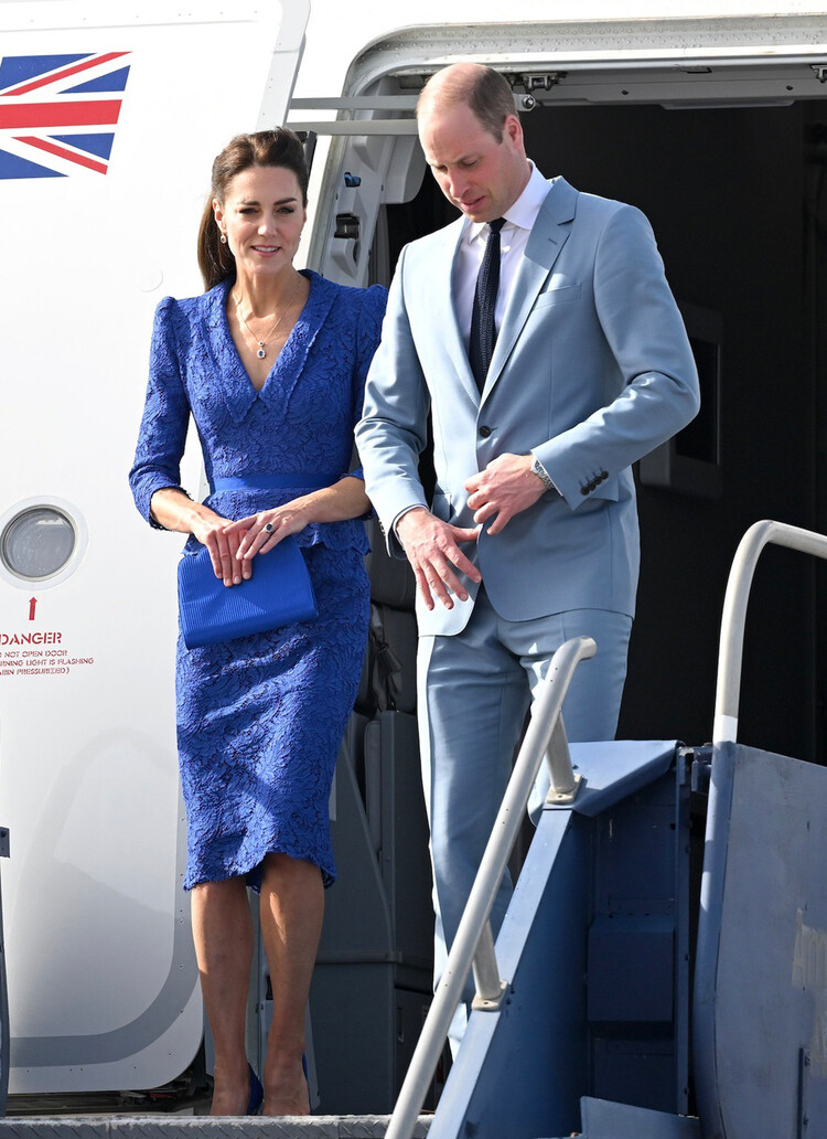 Принц Уильям и Кейт Миддлтон во время королевского тура по Карибскому морю, 2022&nbsp;
