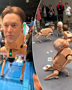 Художник Beeple поразил посетителей своим роботизированным шоу