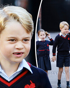Джордж, Шарлотта и Луи приступили к занятиям в школе после зимних каникул