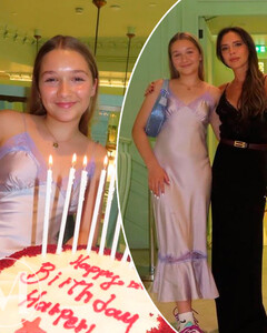 Виктория и Дэвид Бекхэм устроили для 12-летней дочери Харпер вечеринку в стиле Prada