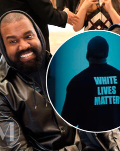 Канье Уэст надел футболку с надписью White Lives Matter на секретном показе Yeezy в Париже