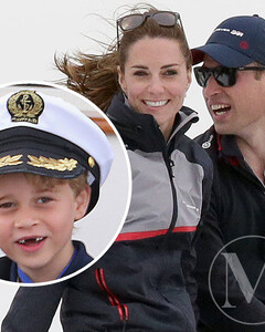 Кейт Миддлтон и принц Уильям учат своих детей ходить под парусом