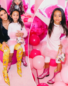 Мамина копия: Ким Кардашьян поделилась фотографиями с празднования 6-летия её дочери Чикаго