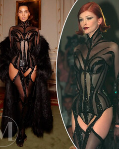 Ким Кардашьян примерила ещё один в откровенный образ от Mugler
