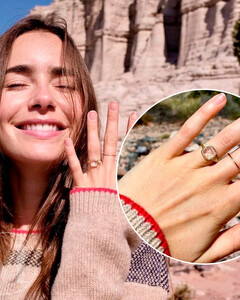 Обручальное кольцо Лили Коллинз украли во время отдыха в спа-салоне отеля