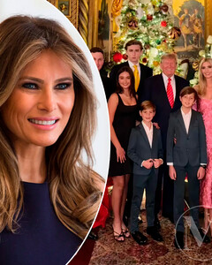Почему Мелании Трамп не было на семейной рождественской открытке?