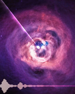 NASA демонстрирует, как звучит чёрная дыра на расстоянии 200 миллионов световых лет от Земли