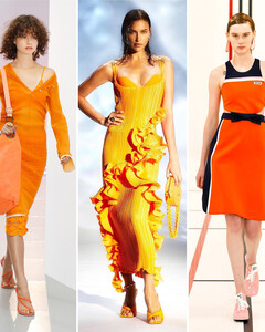 Конец эпохе нюда: подборка оранжевых платьев на весну-лето 2021