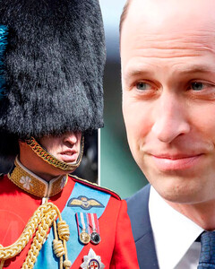 «Узнали командира?»: принц Уильям в медвежьей шапке принимает парад в честь Платинового юбилея королевы Елизаветы II