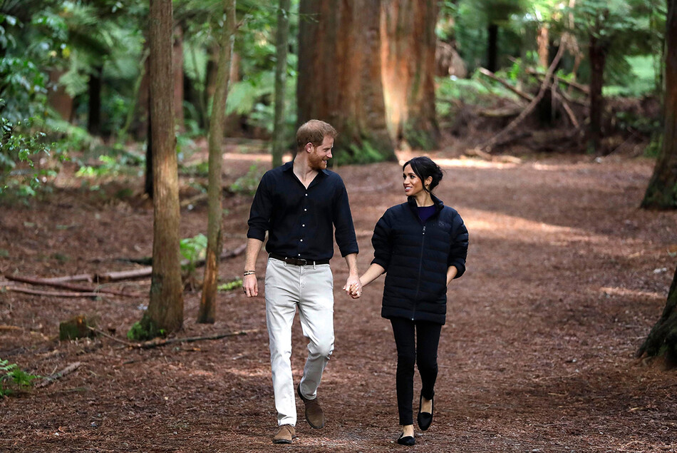 Принц Гарри и Меган&nbsp;Маркл посещают национальный парк Абеля Тасмана, 29 октября 2018 года в Веллингтоне, Новая Зеландия