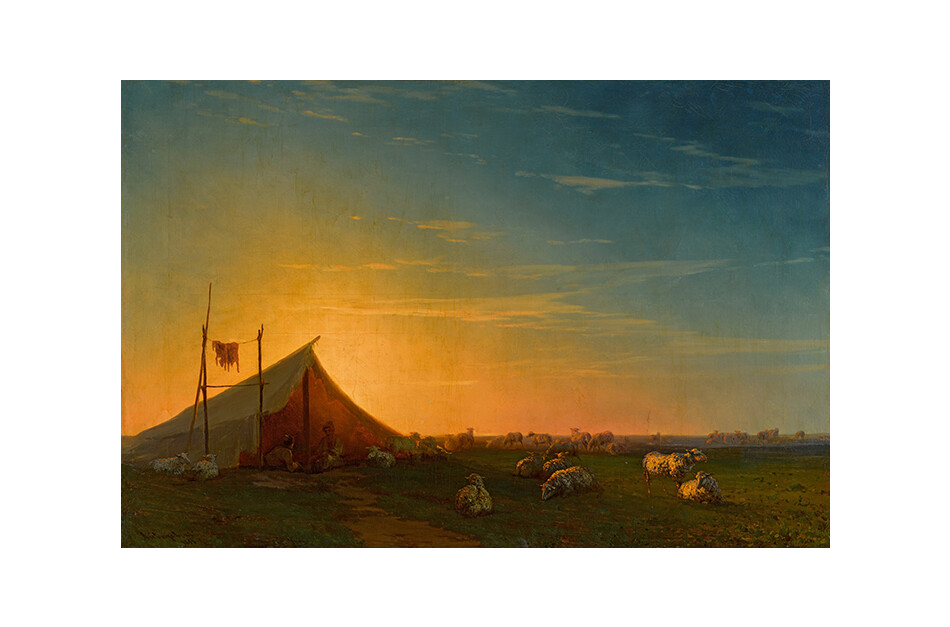 Иван Константинович Айвазовский, &laquo;Становище пастухов&raquo;, 1858, холст, масло