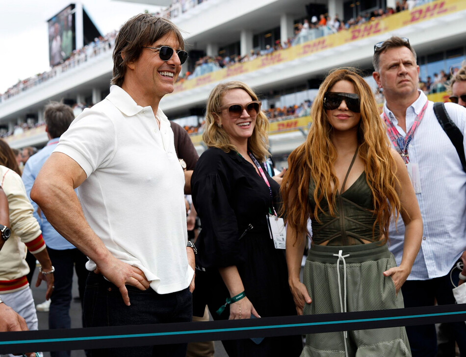 Том Круз и Шакира на Гран-при Майами Формулы-1