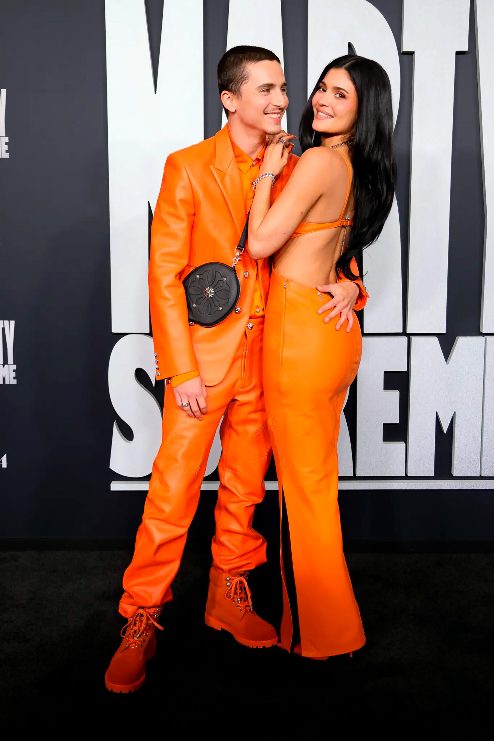 Кайли Дженнер и Тимоти Шаламе на премьере «Марти Великолепный», 2025