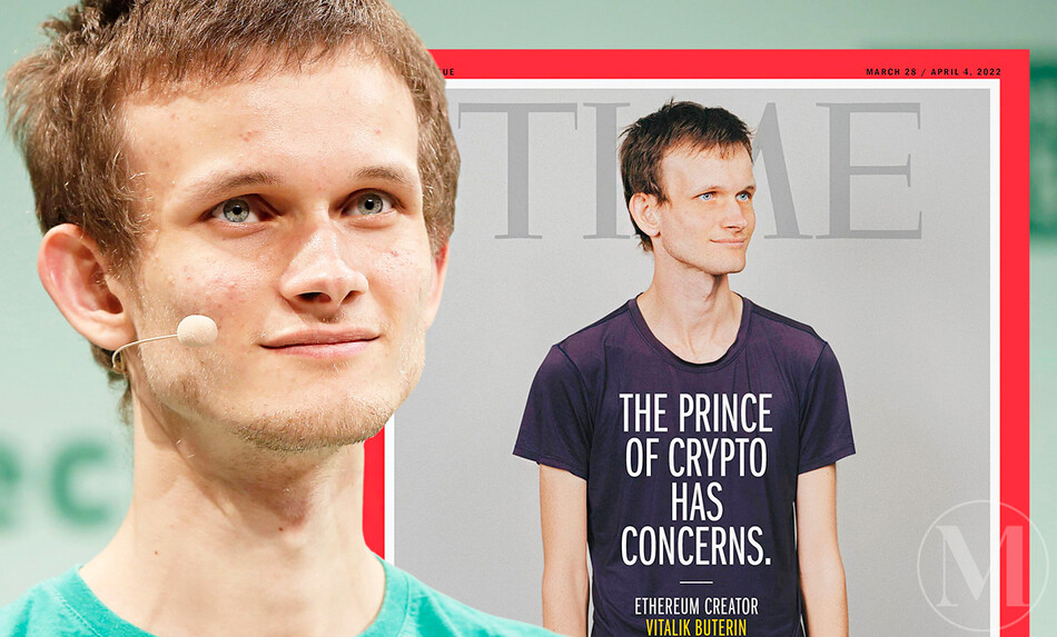 Принц криптографии: на обложке первого NFT-выпуска журнала Time &mdash; российский программист Виталик Бутерин