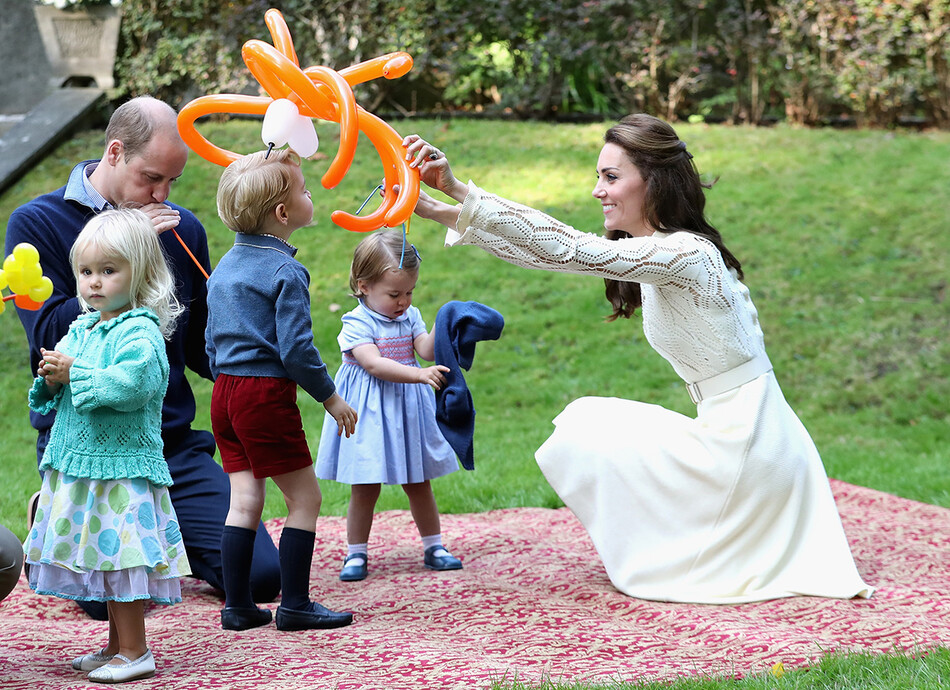 Герцог и герцогиня Кембриджские с детьми во время Королевского тура в Канаду 2016 