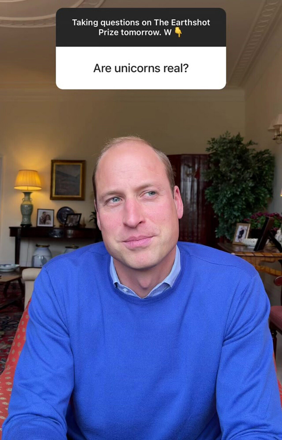 Принц Уильям отвечает на вопросы подписчиков в Instagram 