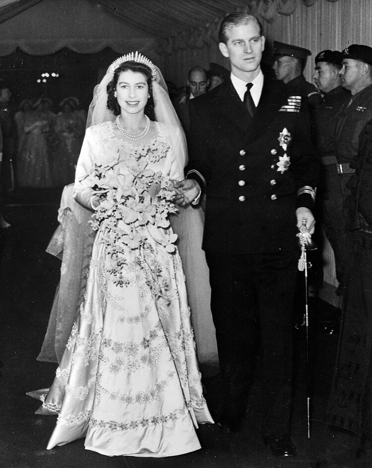 Елизавета II и принц Филипп свадьба 