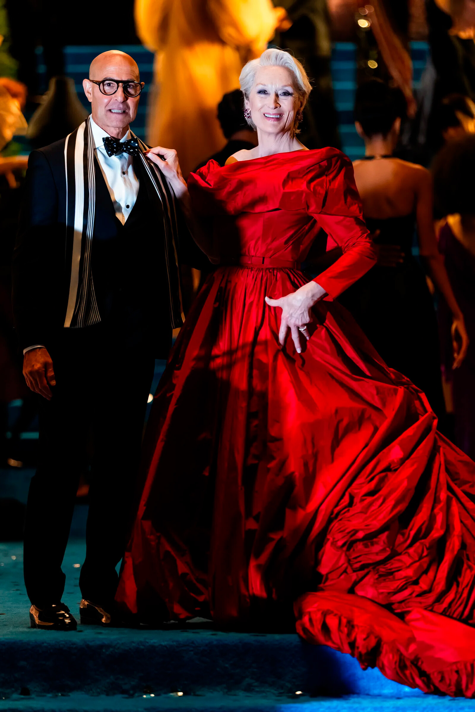 Кадр со съёмок фильма «Дьявол носит Prada 2», 2026