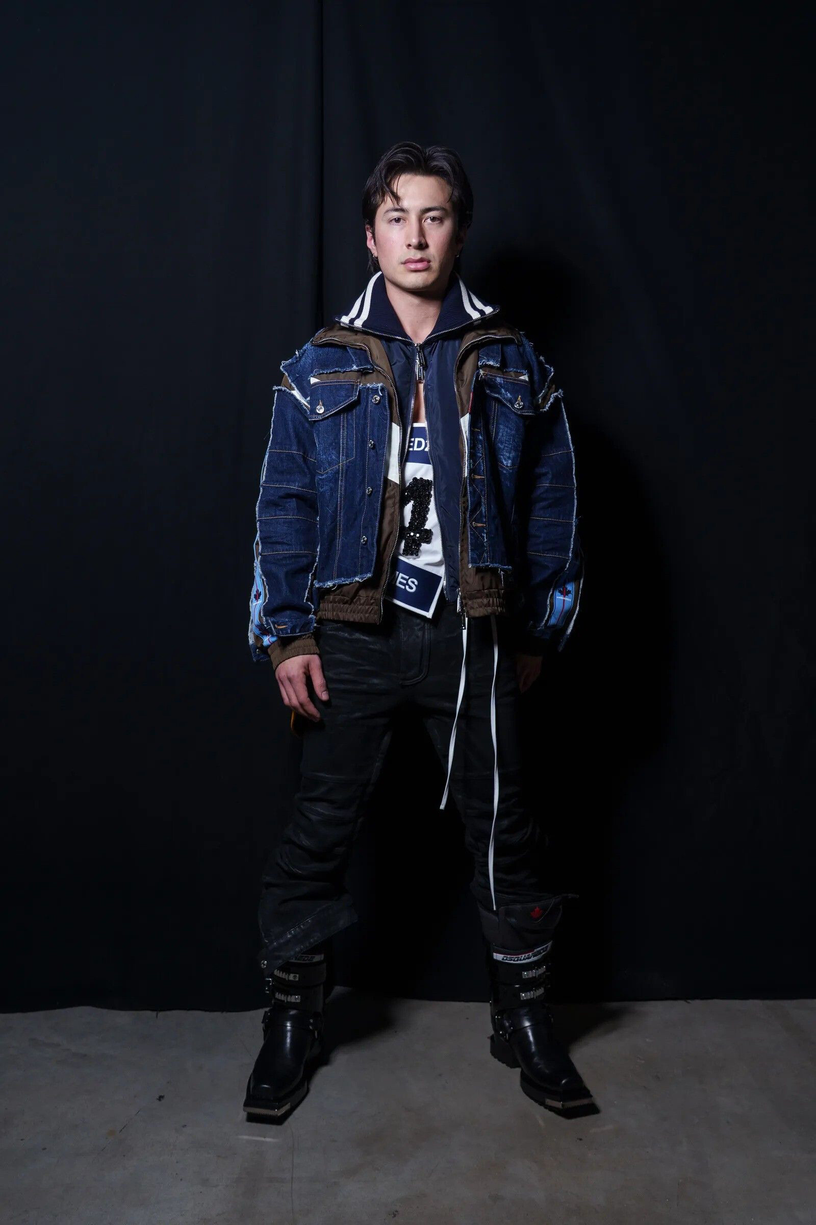 Хадсон Уильямс на показе Dsquared2