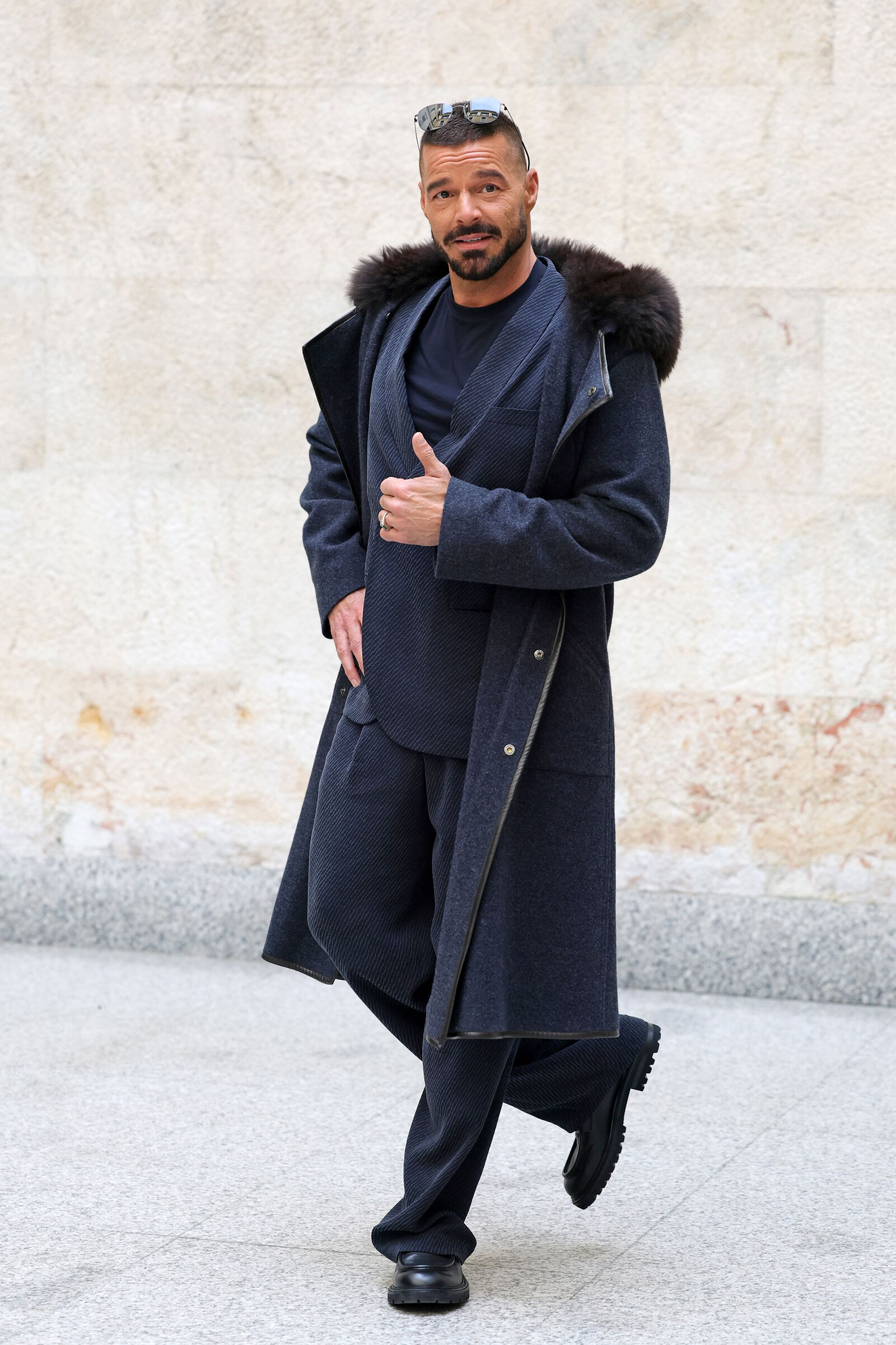 Рики Мартин на шоу Giorgio Armani