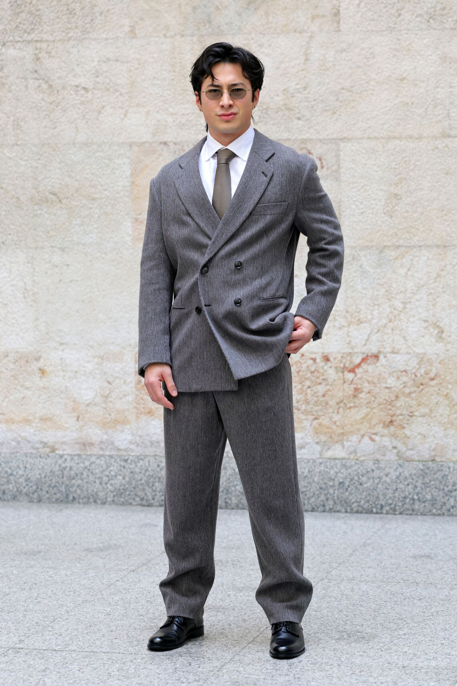 Хадсон Уильямс на шоу Giorgio Armani