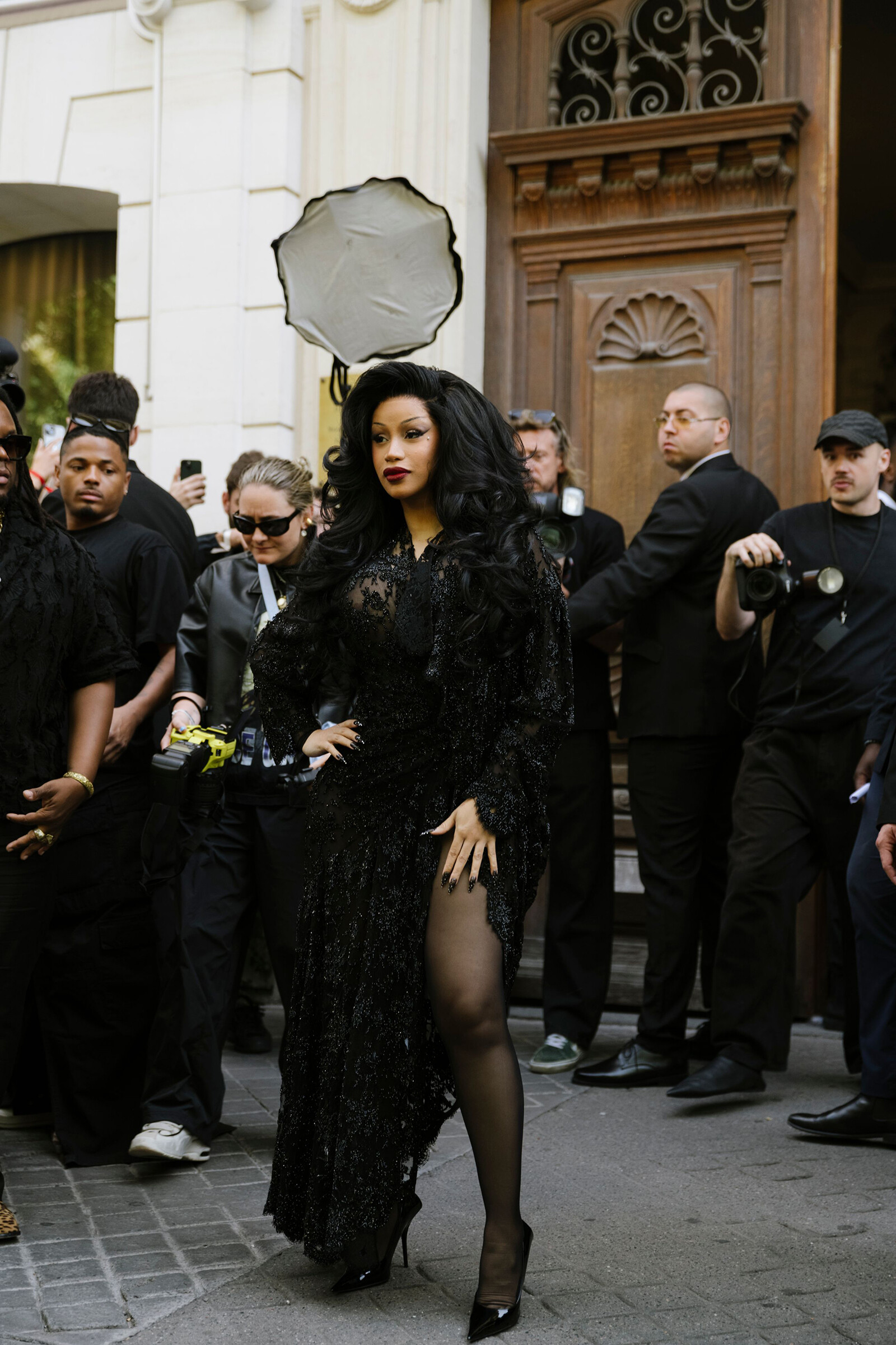 Карди Би на показе Balenciaga&nbsp;Couture