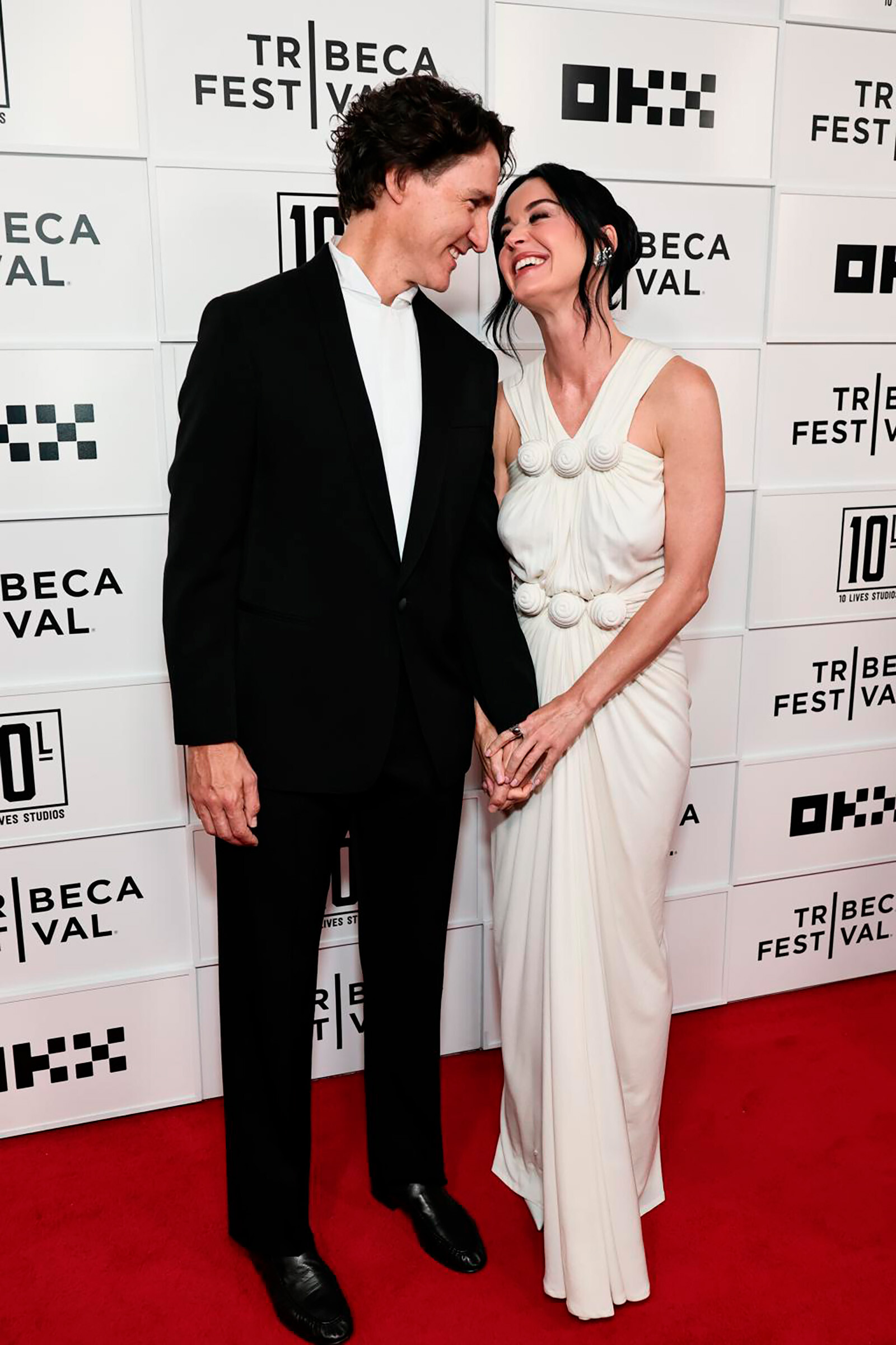Кэти Перри и Джастин Трюдо на кинофестивале Tribeca в Нью-Йорке, 2026