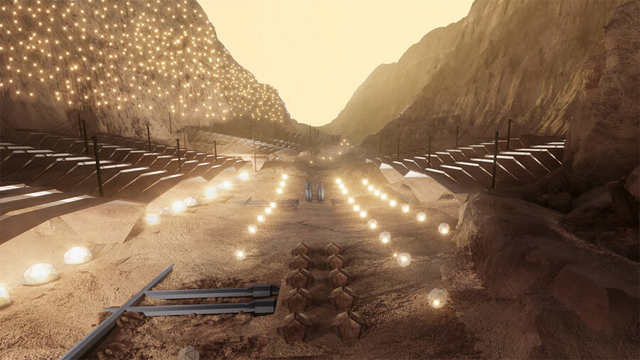 Инфраструктура первого марсианского города от дизайнерской компании ABIBOO studio
